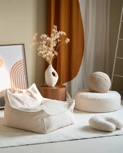 Wigiwama Kerek Puff, Cream White