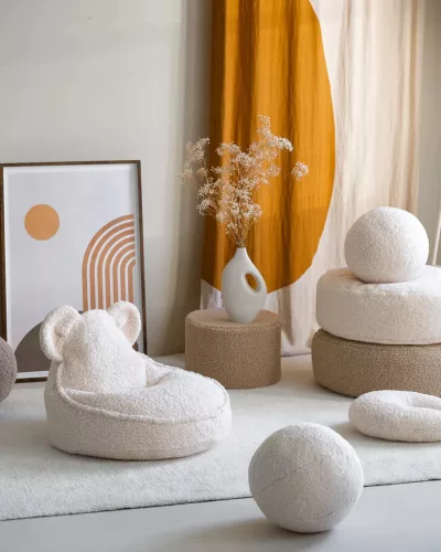 Wigiwama Kerek Puff, Cream White