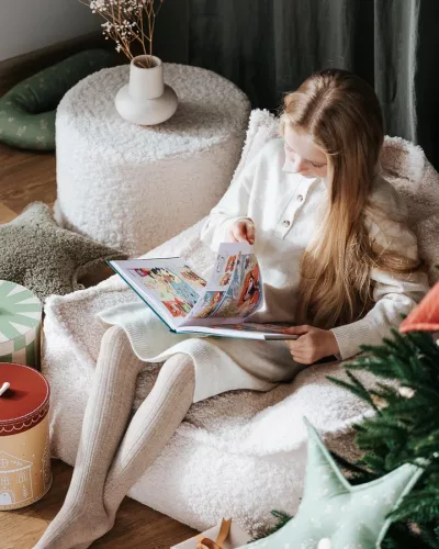 Wigiwama Henger Puff - Cream White