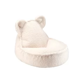 Wigiwama Mackófüles Babzsákfotel, Cream White