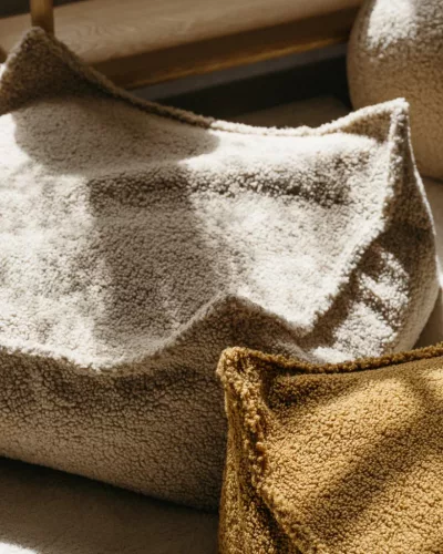 Wigiwama Szögletes Puff, Biscuit