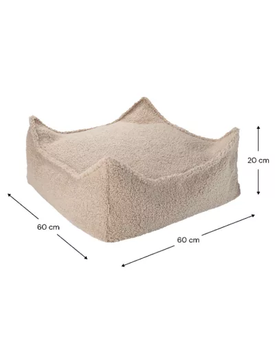 Wigiwama Szögletes Puff, Biscuit