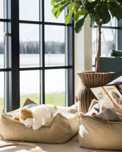 Wigiwama Szögletes Puff, Biscuit