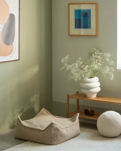 Wigiwama Szögletes Puff, Biscuit