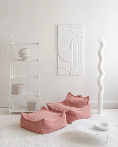 Wigiwama Szögletes Puff, Guava Pink