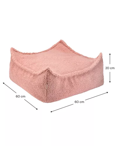 Wigiwama Szögletes Puff, Guava Pink