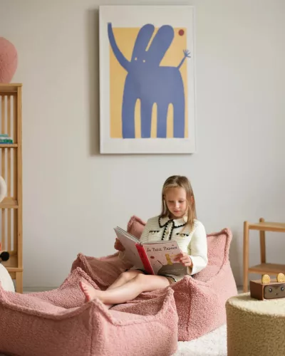 Wigiwama Szögletes Puff, Guava Pink