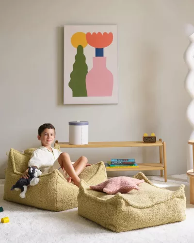 Wigiwama Szögletes Puff, Matcha