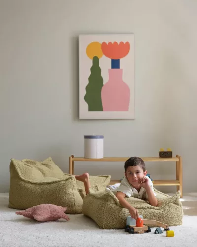 Wigiwama Szögletes Puff, Matcha