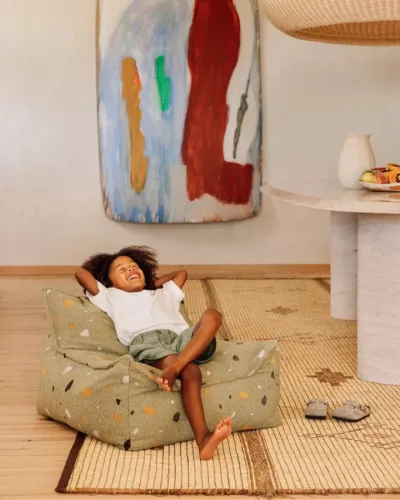 Wigiwama Babzsákfotel - Terrazzo Moss