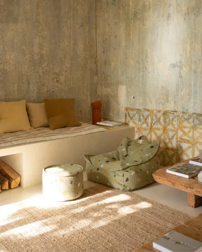 Wigiwama Babzsákfotel - Terrazzo Moss