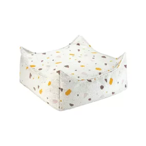 Wigiwama Szögletes Puff -Terrazzo Marble