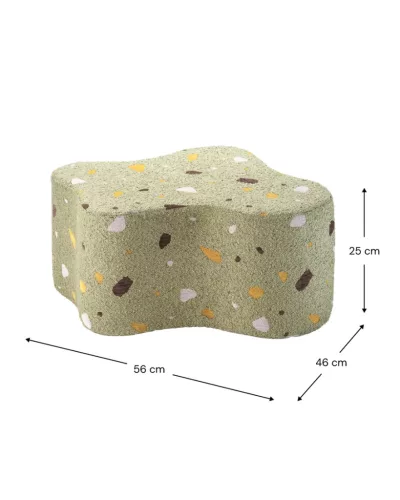 Wigiwama Felhő Puff - Terrazzo Moss