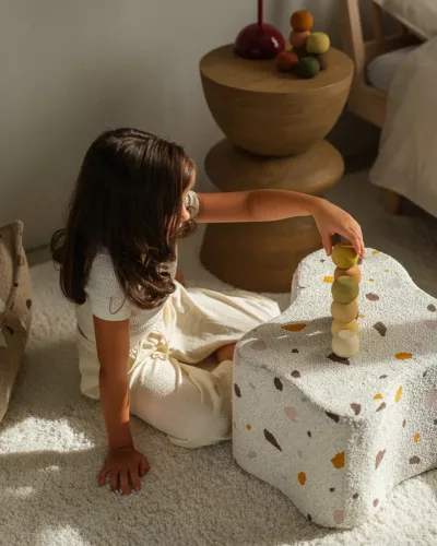 Wigiwama Felhő Puff - Terrazzo Marble