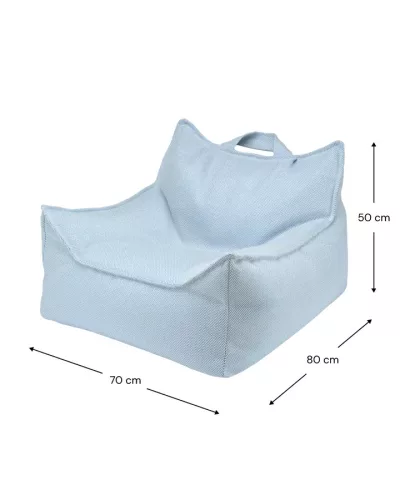 Wigiwama babzsákfotel, kültéri, Azure