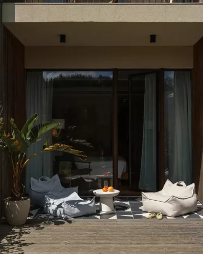 Wigiwama babzsákfotel, kültéri, Terra