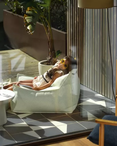 Wigiwama babzsákfotel, kültéri, Herba