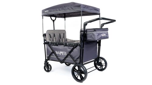 Wapiti Wagon testvérkocsi, szürkéskék - 4 személyes testvérkocsi testvérkocsi extra ülésekkel és tálcával