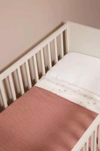 Witlof for Kids Tuck-inn takaró (TOG 0,9) 60 x 120 cm Dusty Pink waves