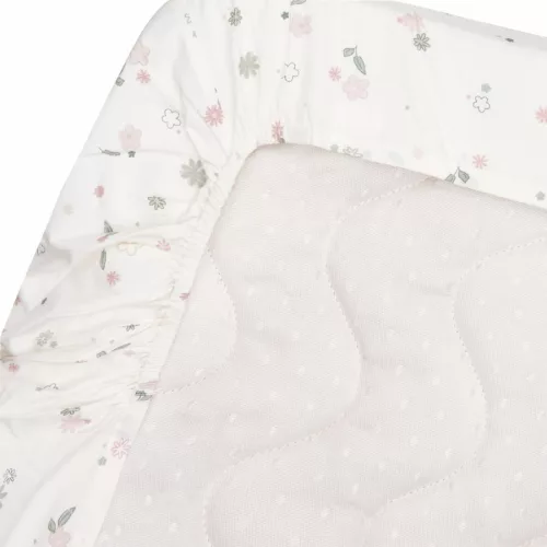 Witlof for Kids megerősített szegéllyel ellátott lepedő Tuck-inn 60x120 cm Vintage Flowers
