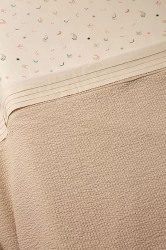 Witlof for Kids megerősített szegéllyel ellátott lepedő Tuck-inn 60 x 120 cm Off White