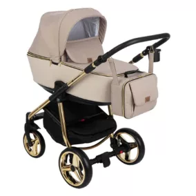   Adamex Reggio multifunkciós babakocsi - Y847 Black&Gold&Beige Special