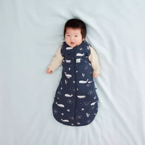 ERGOPOUCH Pólya és hálózsák 2 az 1-ben Cocoon Whale 0-3 hónap, 3-6 kg, 2,5 tog