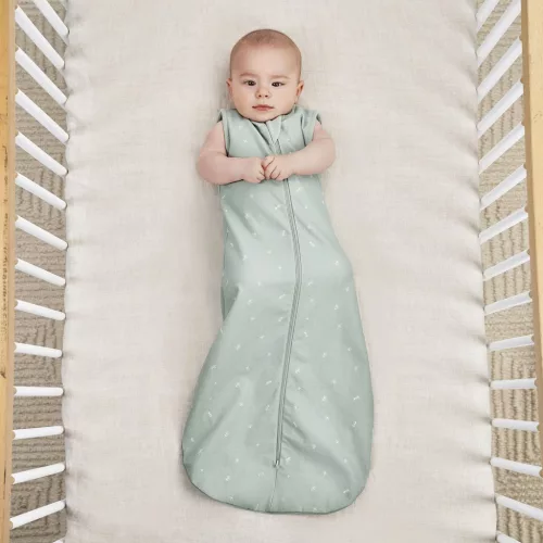 ERGOPOUCH Hálózsák organikus pamut Jersey Sage 3-12 h, 6-10 kg, 0,2 tog