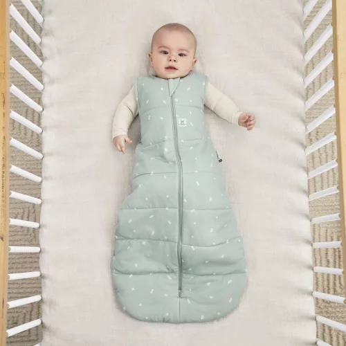 ERGOPOUCH Hálózsák organikus pamut Jersey Sage 3-12 h, 6-10 kg, 2,5 tog