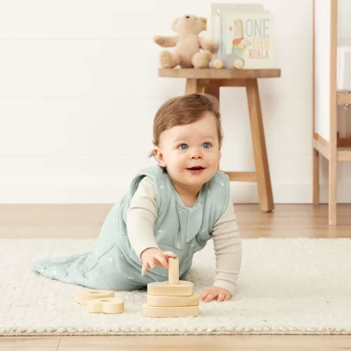 ERGOPOUCH Hálózsák organikus pamut Jersey Sage 8-24 h, 8-14 kg, 2,5 tog