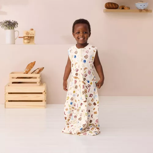 ERGOPOUCH Alvózsák és kezeslábas 2 az 1-ben organikus pamut Suit Bon Appetit 8-24 hónap, 8-14 kg, 0,
