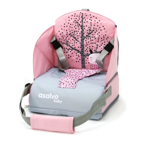 Asalvo Go Anywhere textil székmagasító 15 kg-ig Nordic Pink