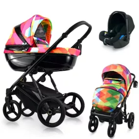   Bexa Glamour 3in1 multifunkciós babakocsi + K2 KITE hordozó- Színes