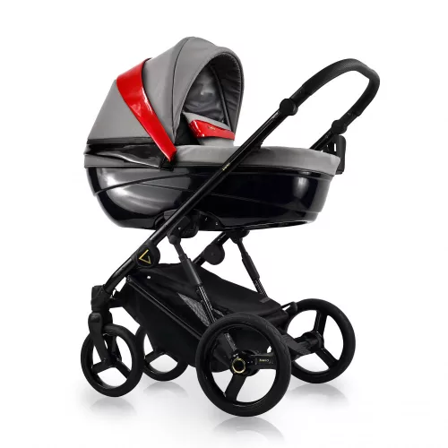 Bexa Glamour 3in1 multifunkciós babakocsi + K2 KITE hordozó- Szürke