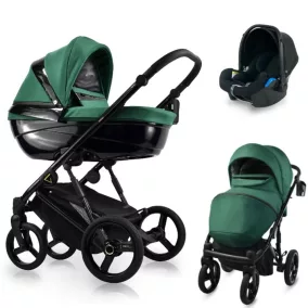   Bexa Glamour 3in1 multifunkciós babakocsi + K2 KITE hordozó- Zöld