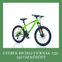 Gyerek bicikli fiúknak 135-150 cm között