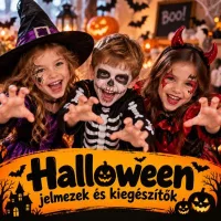 Halloweeni jelmezek és kiegészítők 