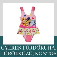 Gyerek fürdőruha, törölköző, köntös