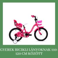 Gyerek bicikli lányoknak 110-120 cm között