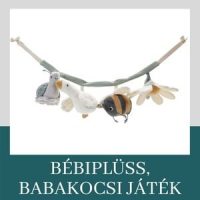 Bébiplüss, babakocsi játék