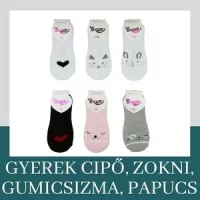 Gyerek cipő,  gumicsizma, zokni, papucs, mamusz