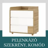 Pelenkázó szekrény, komód