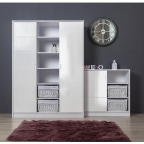   Faktum Alda Jégfehér babaszoba szett, kombi babaágy, szekrény, falipolc