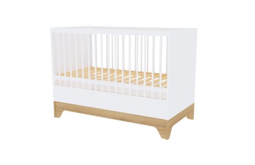 Faktum Lumina White babaszoba szett, babaágy 120-as, pelenkázó komód, falipolc