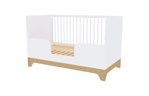 Faktum Lumina White babaszoba szett, babaágy 140-es, pelenkázó komód, szekrény, falipolc