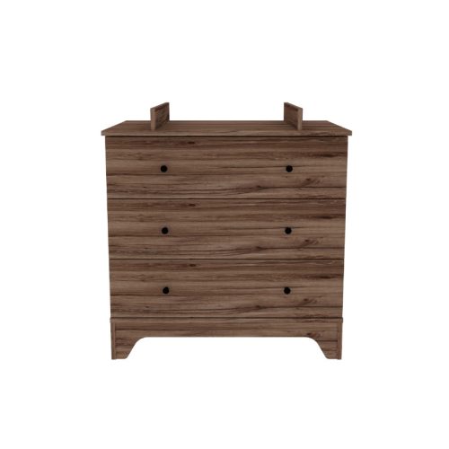 Faktum Nest Walnut babaszoba szett, babaágy 120-as, pelenkázó komód, falipolc