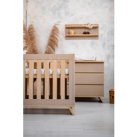   Faktum Sienna Cappuccino babaszoba szett, babaágy 120-as, pelenkázó komód, falipolc