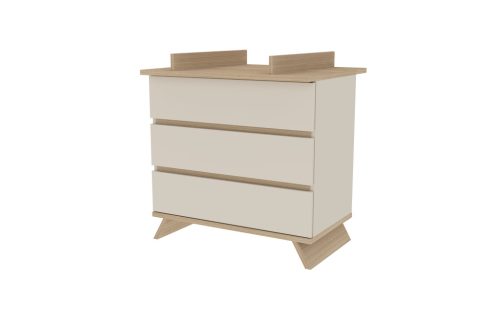 Faktum Sienna Cashmere babaszoba szett, babaágy 120-as, pelenkázó komód, falipolc