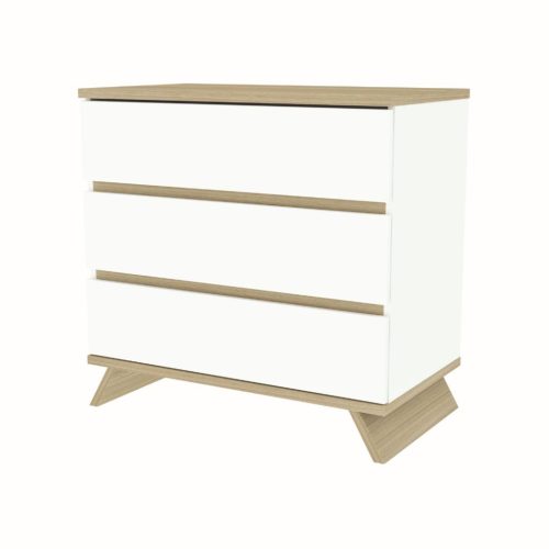 Faktum Sienna White babaszoba szett, babaágy 120-as, pelenkázó komód, falipolc