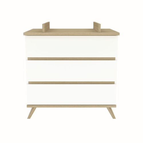 Faktum Sienna White babaszoba szett, babaágy 120-as, pelenkázó komód, falipolc